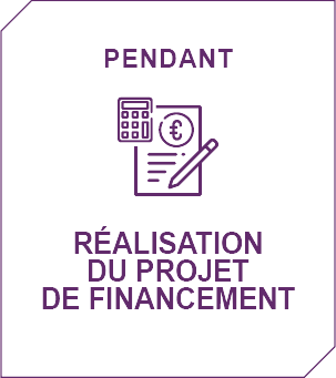 Pendant : Réalisation du projet de financement